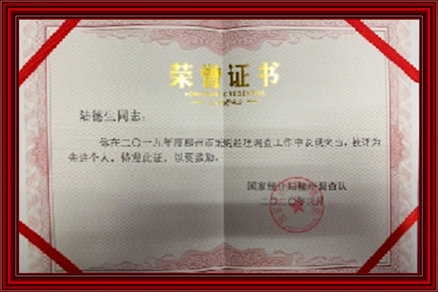 先進(jìn)個(gè)人獎